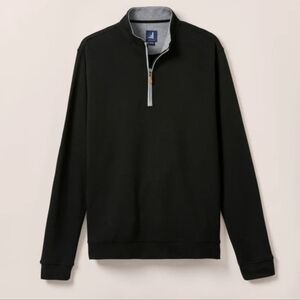 Johnnie-O Sully 1/4 Zip Pullover, Black, Medium